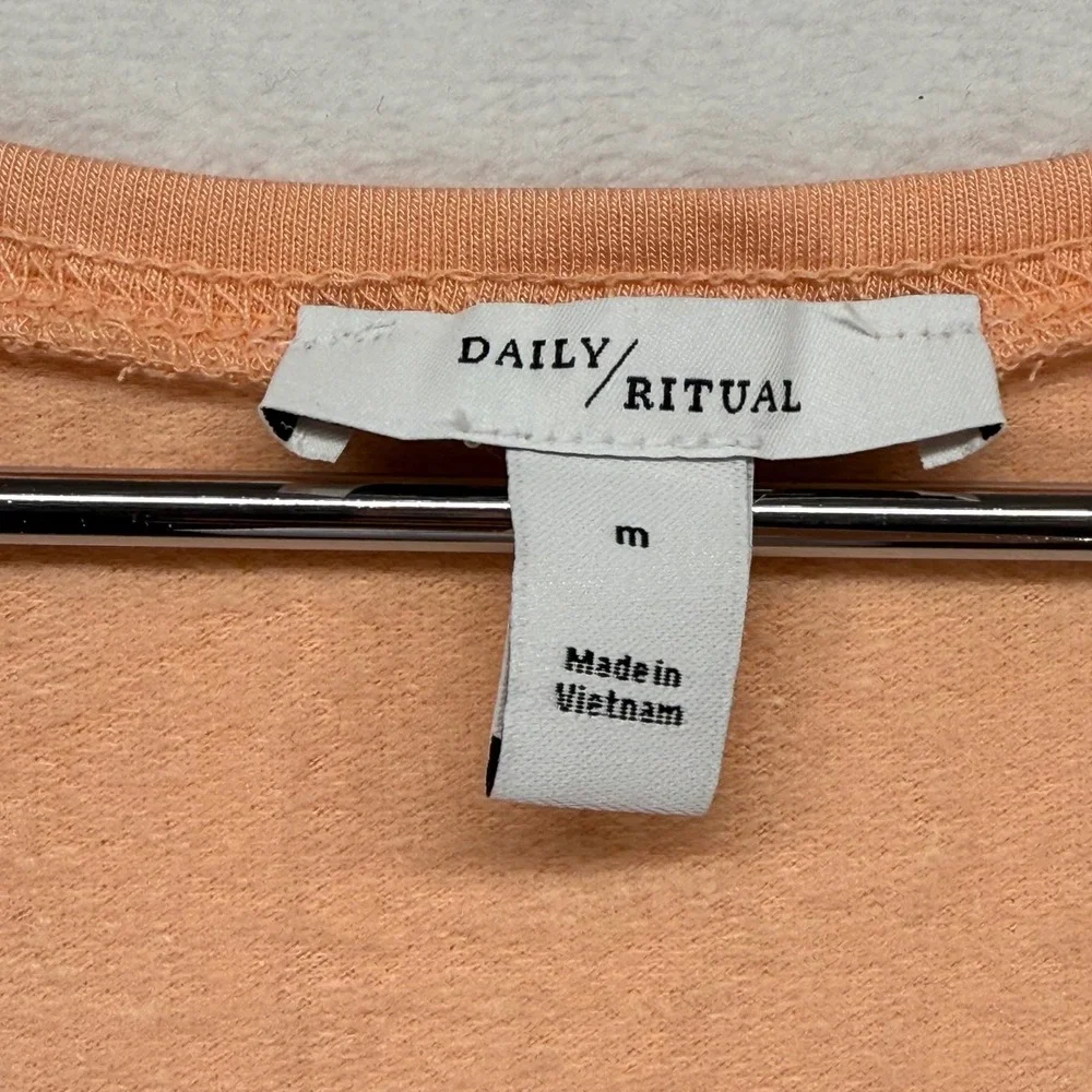 Daily Ritual‎ Romper Drawstring Waist Sleeveless Casual Jumpsuit Size M